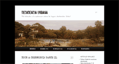 Desktop Screenshot of decadenciaurbana.com